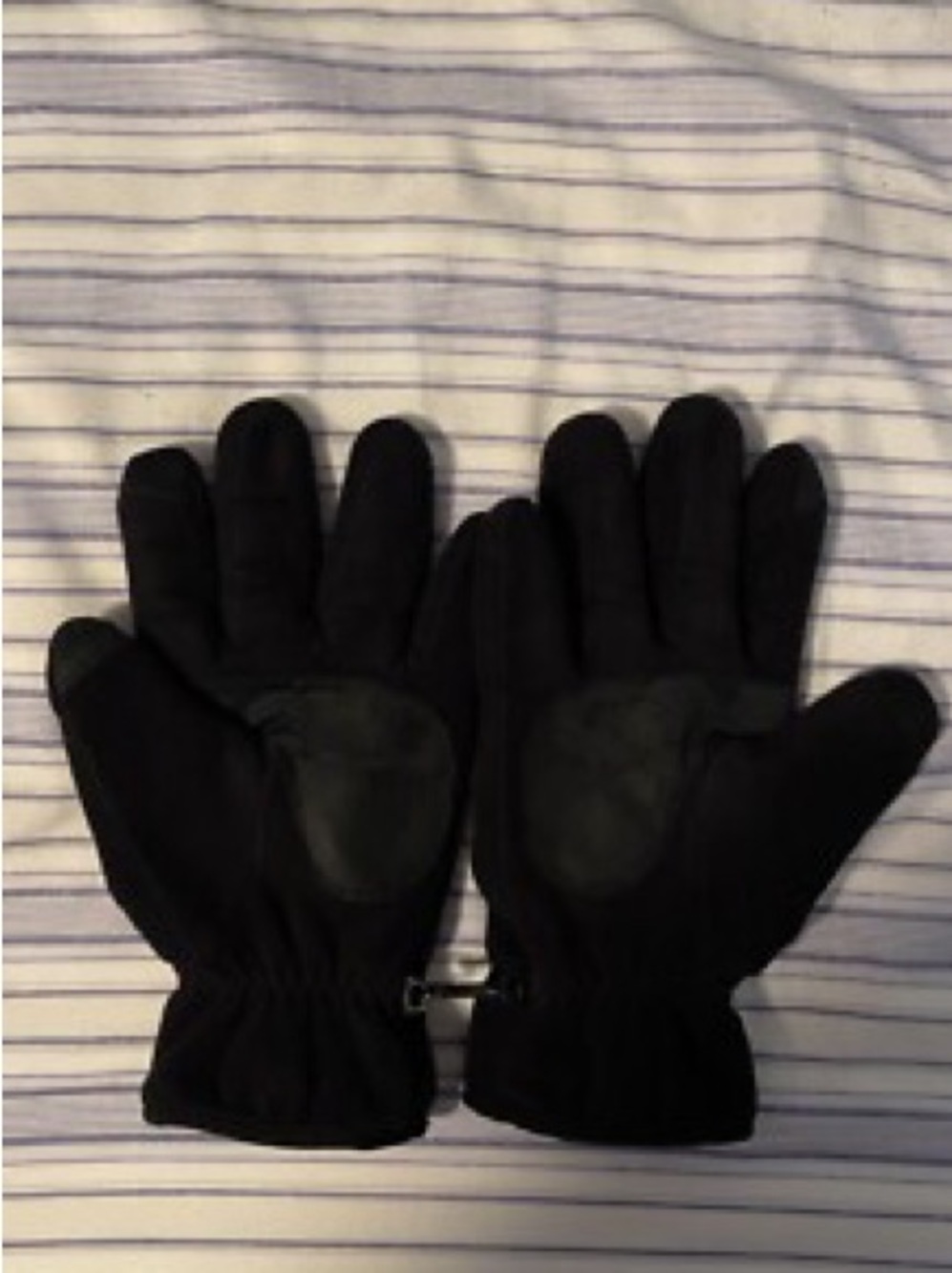 Thinsulate Black Winter Fleece Gloves